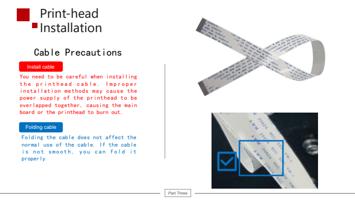 Cable Precautions Install cable You need to be careful (Page 29 / 61) 6090 UV Flatbed Printer Product Installation and Operation Instructions